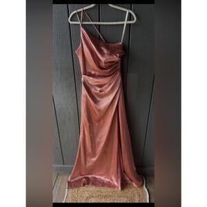 flounced crinkle chiffon sheath bridesmaid dress Burgundy A-line Halter Chiffon Crepe Long Bridesmaid Dress Burgundy / US 10 main image 0